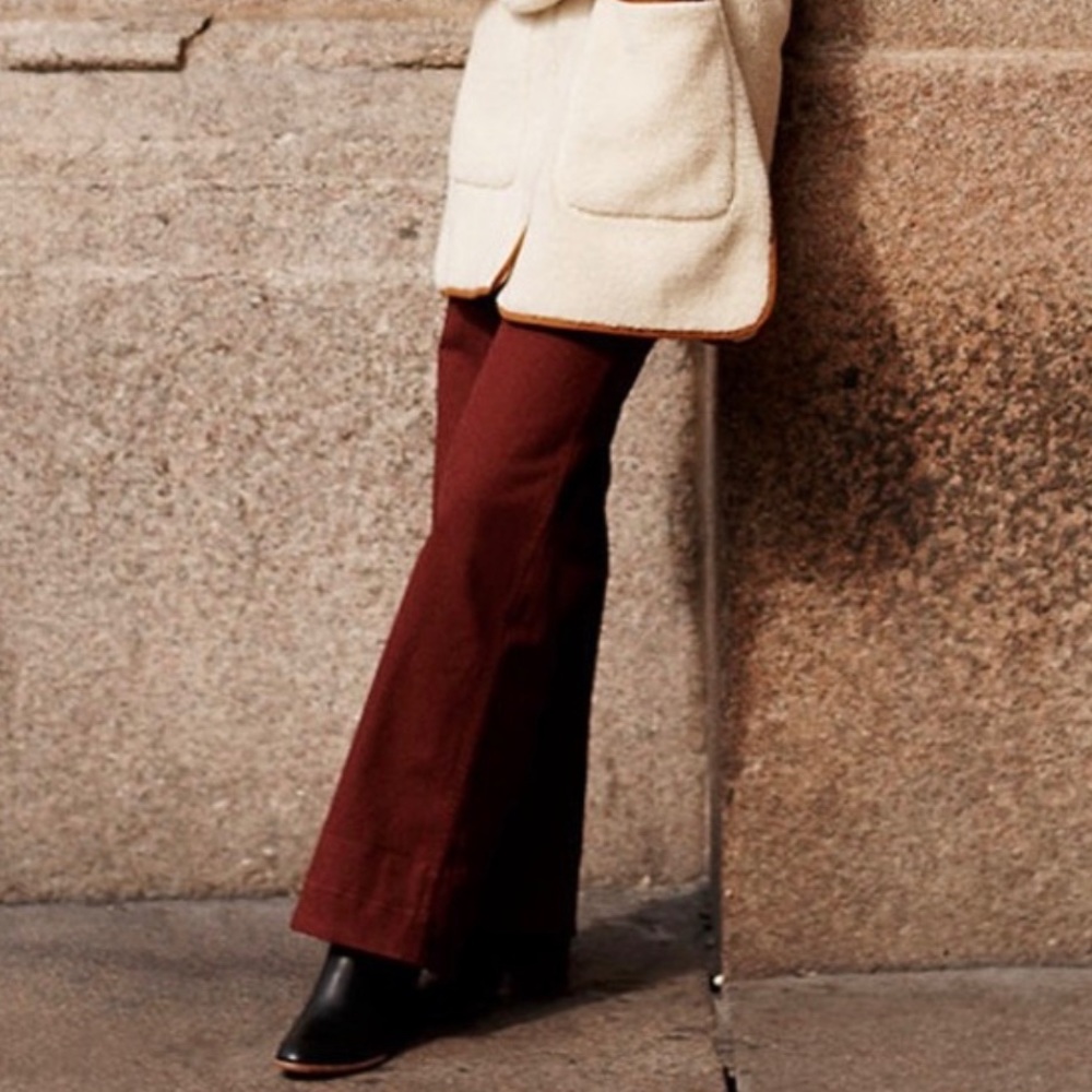 NWT Madewell Slim Emmett Wide-Leg Pants